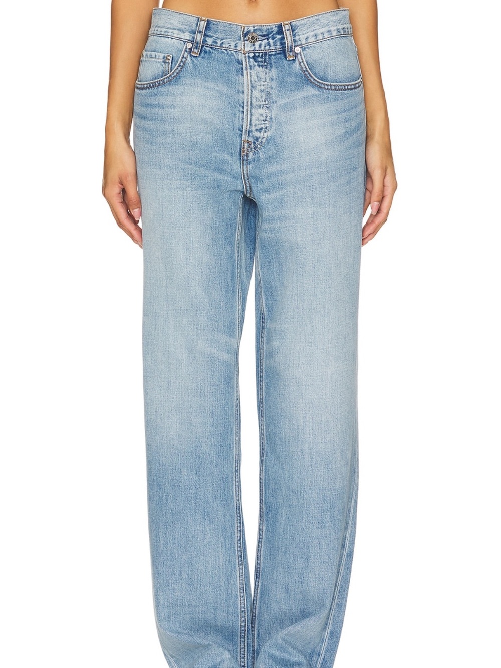REVOLVE GRLFRND THE BELLA Wide-Leg Jeans